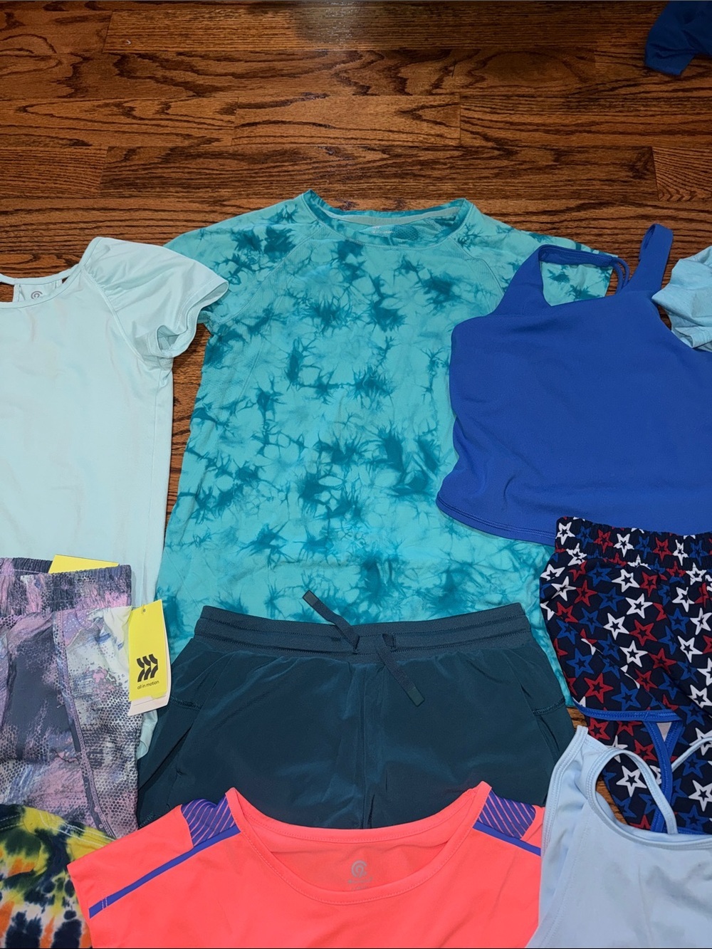 Girls bundle of 10 tops and shorts size 10-12 various brands some NWT - Picture 8 of 11